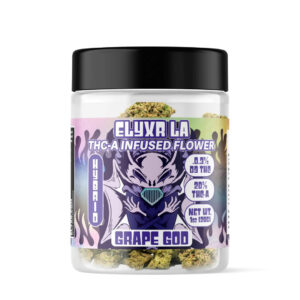 THC-A Infused Flower Nuggs Grape God Hybrid 1oz - 28g
