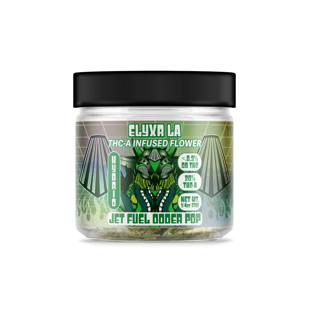 THC-A Infused Flower Nuggs Jet Fuel Odder Pop Hybrid 1/4oz - 7g