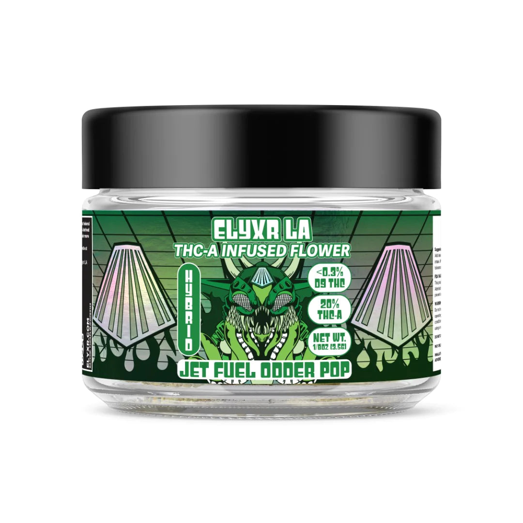 THC-A Infused Flower Nuggs Jet Fuel Odder Pop Hybrid 1/8oz - 3.5g