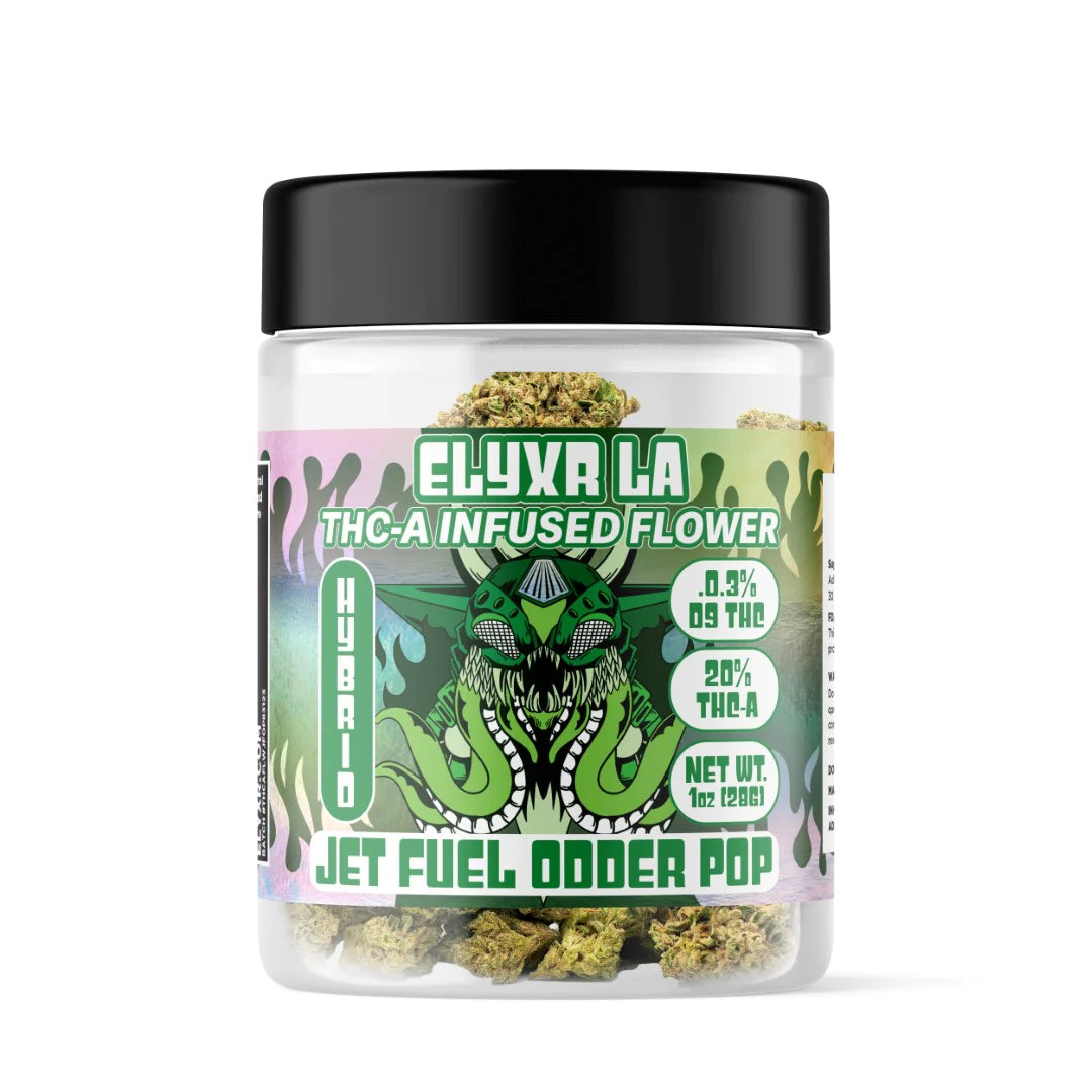 THC-A Infused Flower Nuggs Jet Fuel Odder Pop Hybrid 1oz - 28g