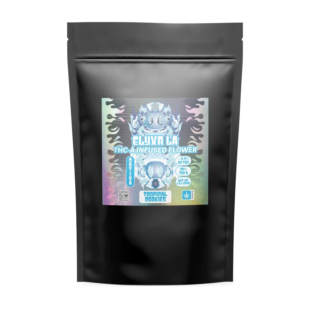 THC-A Infused Flower Nuggs Tropical Cookies Sativa 1/2lb - 22gg