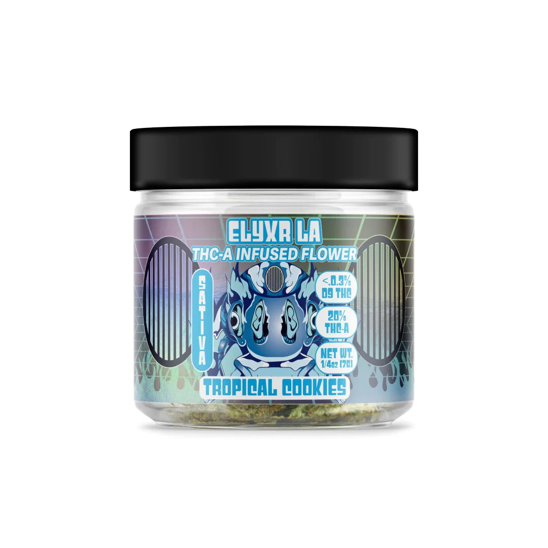 THC-A Infused Flower Nuggs Tropical Cookies Sativa 1/4oz - 7g