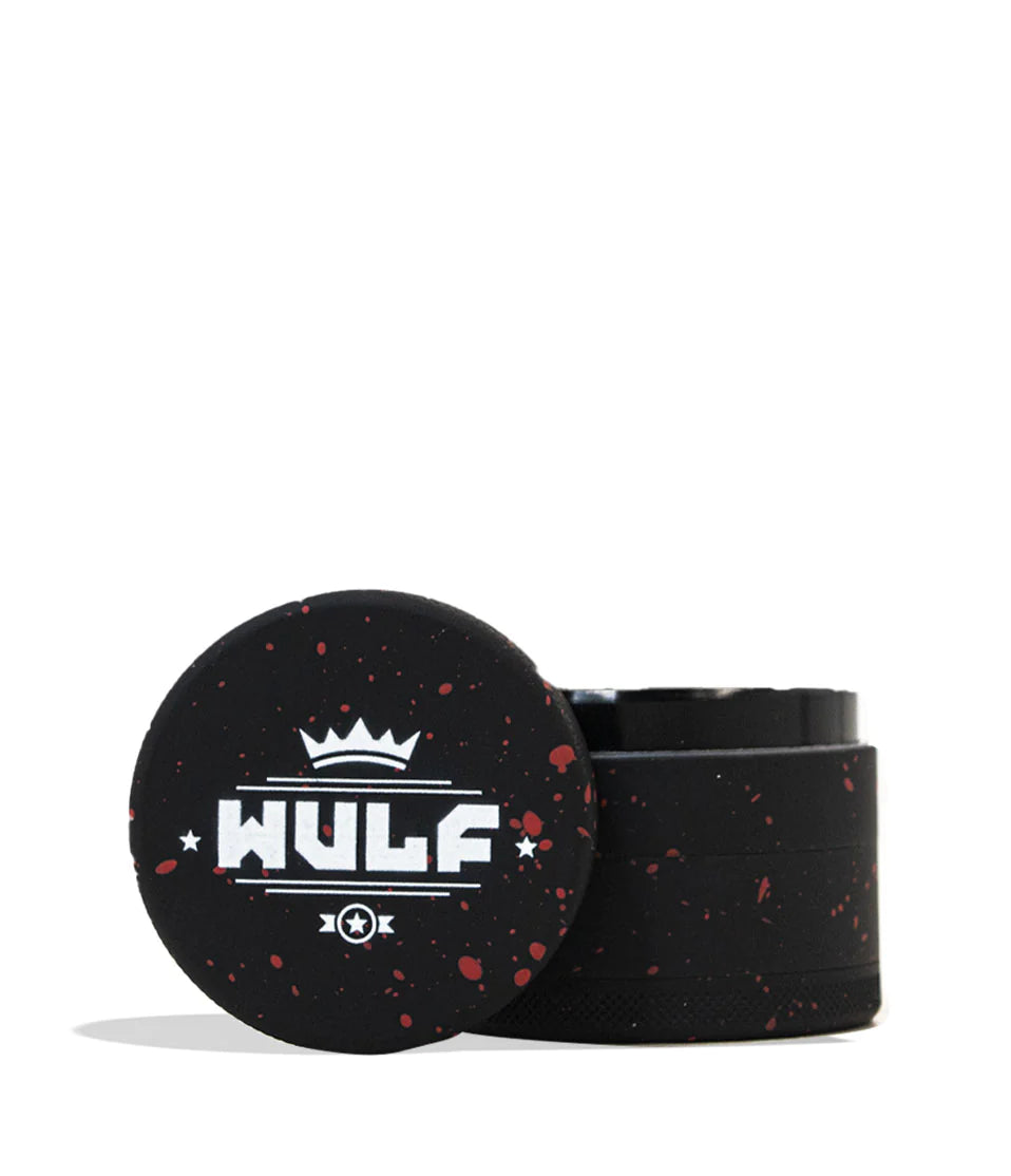 Yocan Wulf Mods 4pc 65mm Spatter Grinder - BLACK-Red