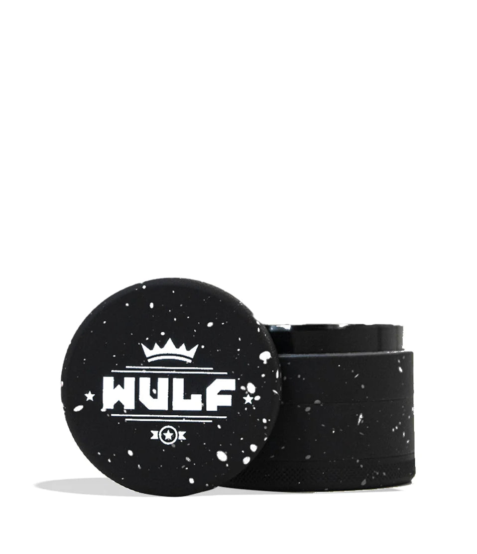 Yocan Wulf Mods 4pc 65mm Spatter Grinder - BLACK-WHITE