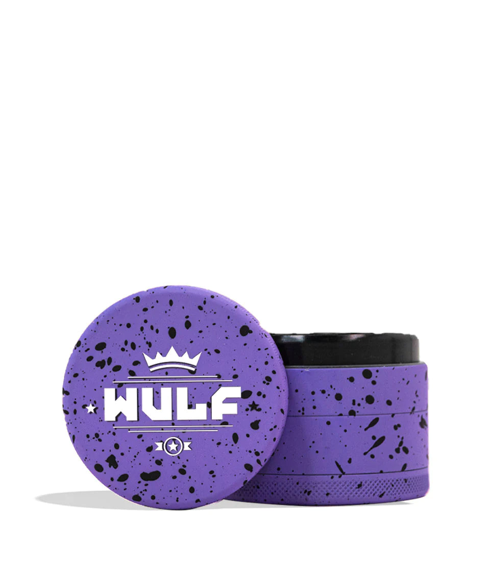 Yocan Wulf Mods 4pc 65mm Spatter Grinder - PURPLE-BLACK