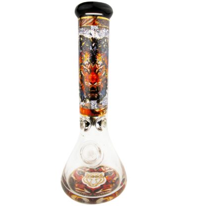 13″ Cheech Tiger Beaker Glass Water Pipe