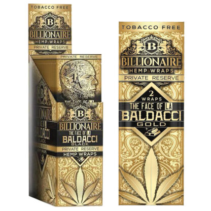 Billionaire Hemp Wraps Private Reserve Baldacci Gold
