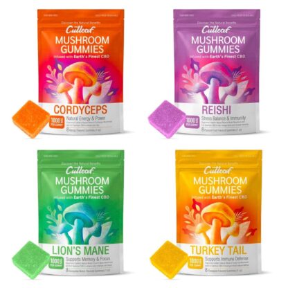 Cutleaf Mushroom and CBD Gummies 8pk