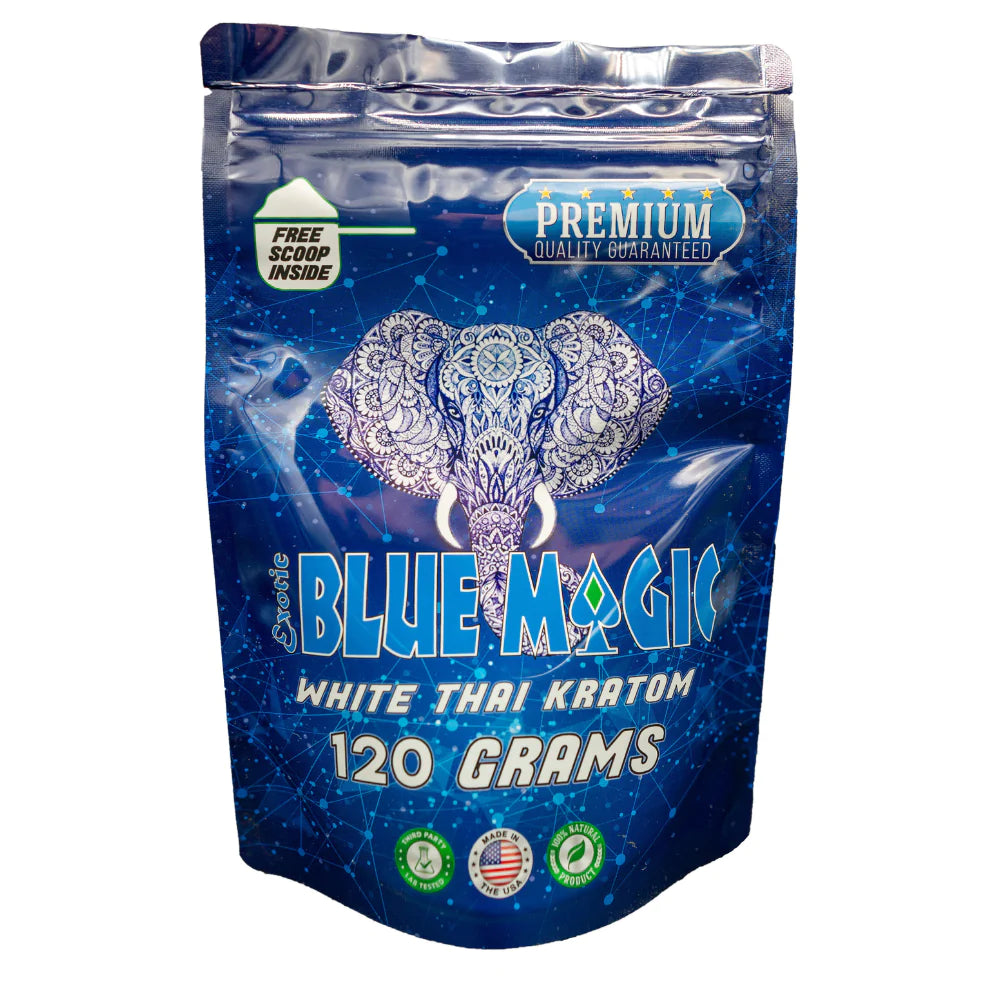 Blue Magic Kratom Capsules White Thai - 120gr