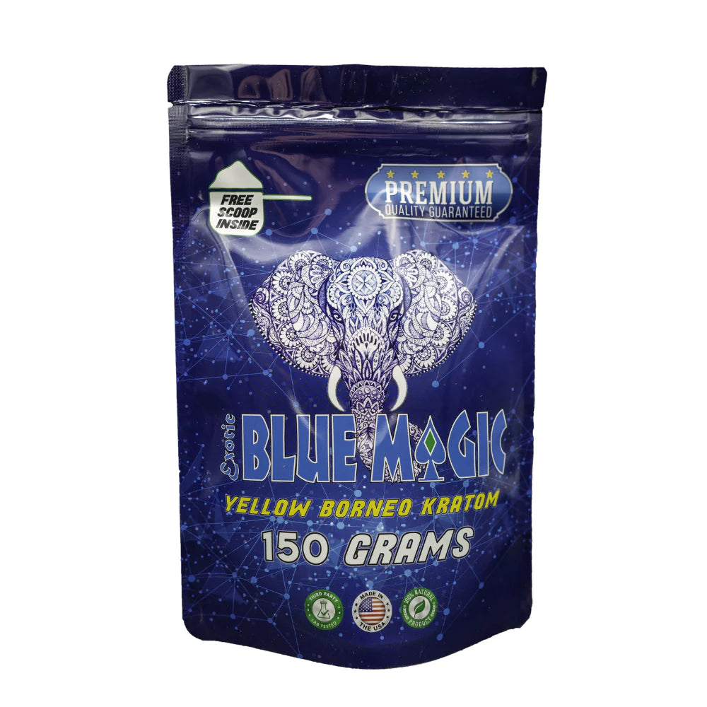 Blue Magic Kratom Capsules Yellow Borneo - 150gr
