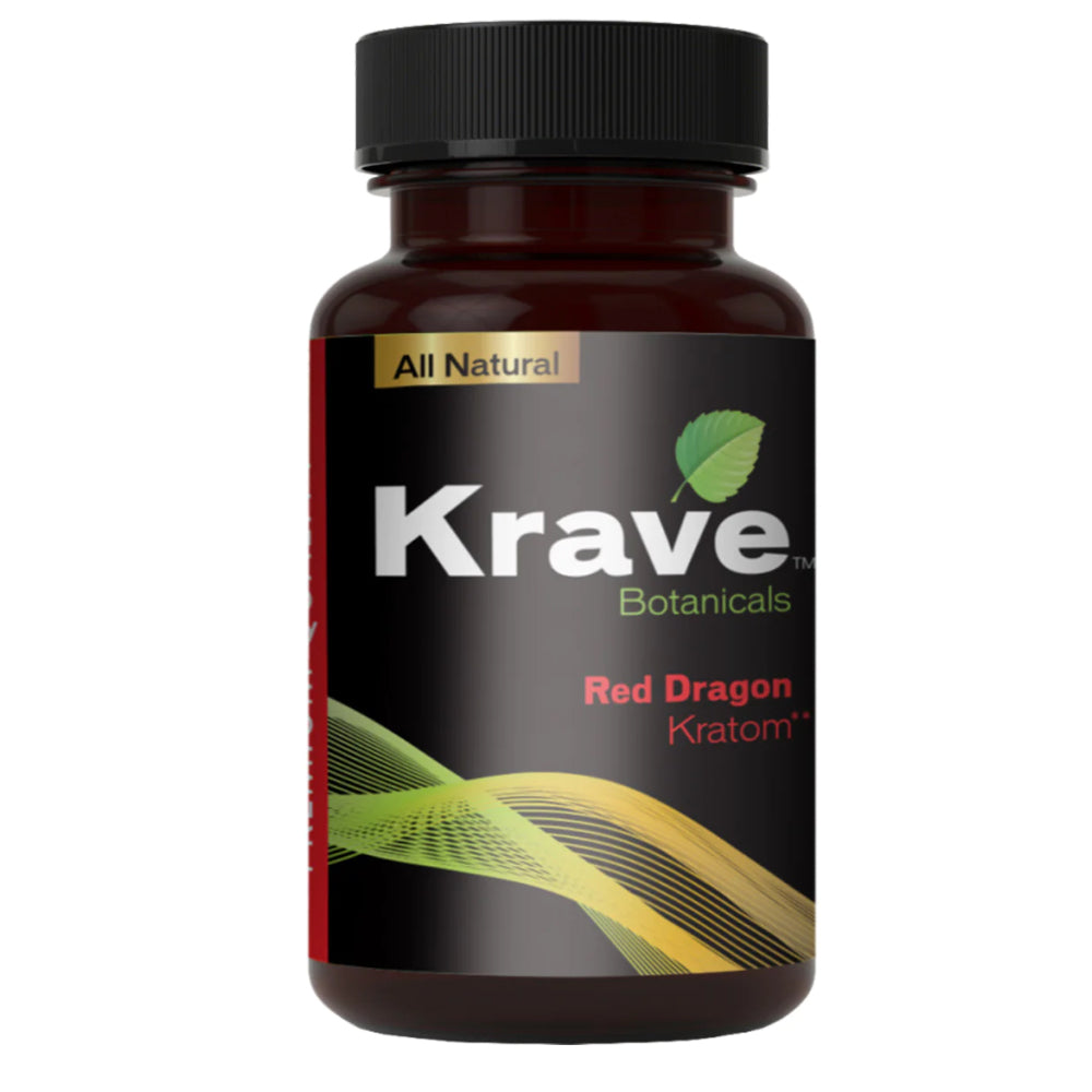 Krave Kratom Capsules Red Dragon - 150ct