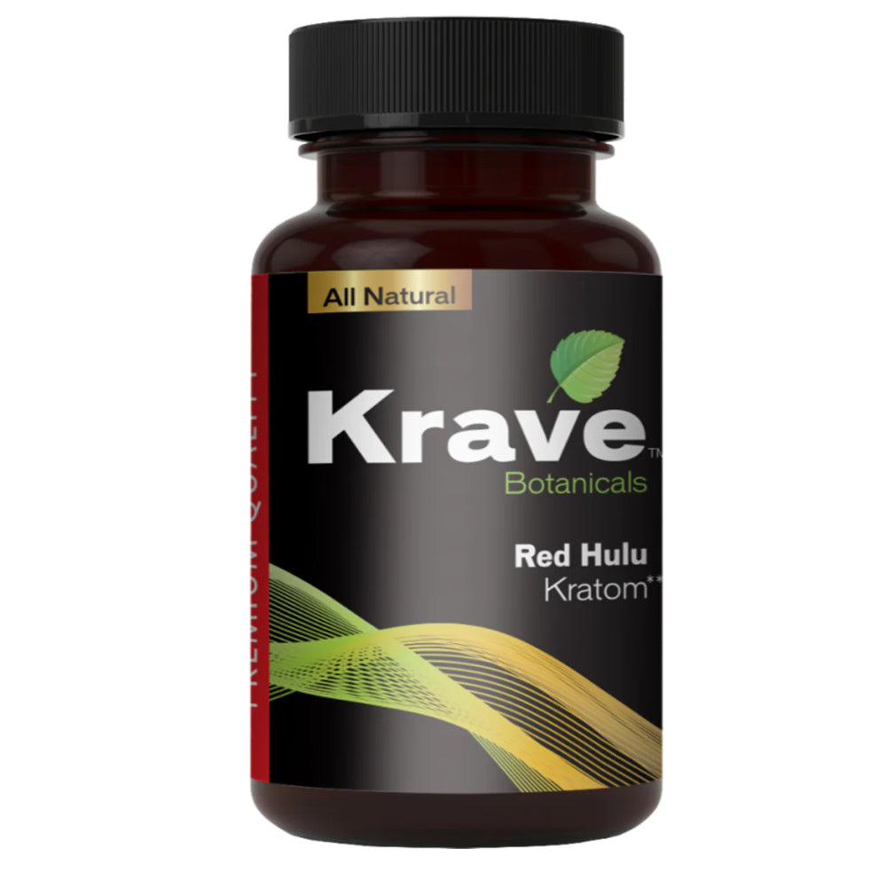 Krave Kratom Capsules Red Hulu - 150ct
