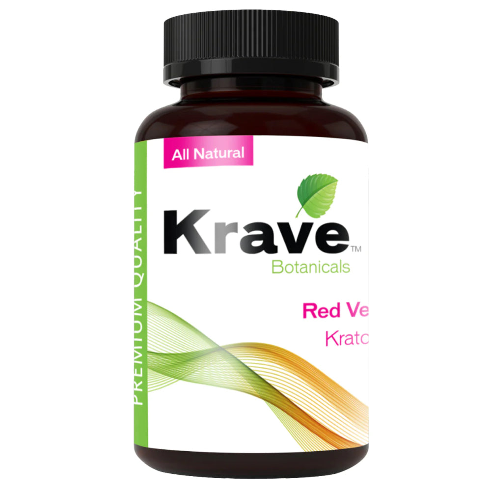 Krave Kratom Capsules Red Vein - 150ct