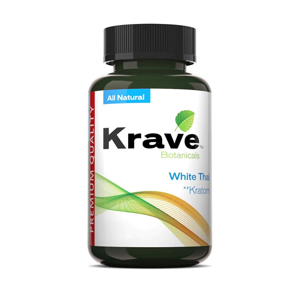 Krave Kratom Capsules White Thai - 150ct
