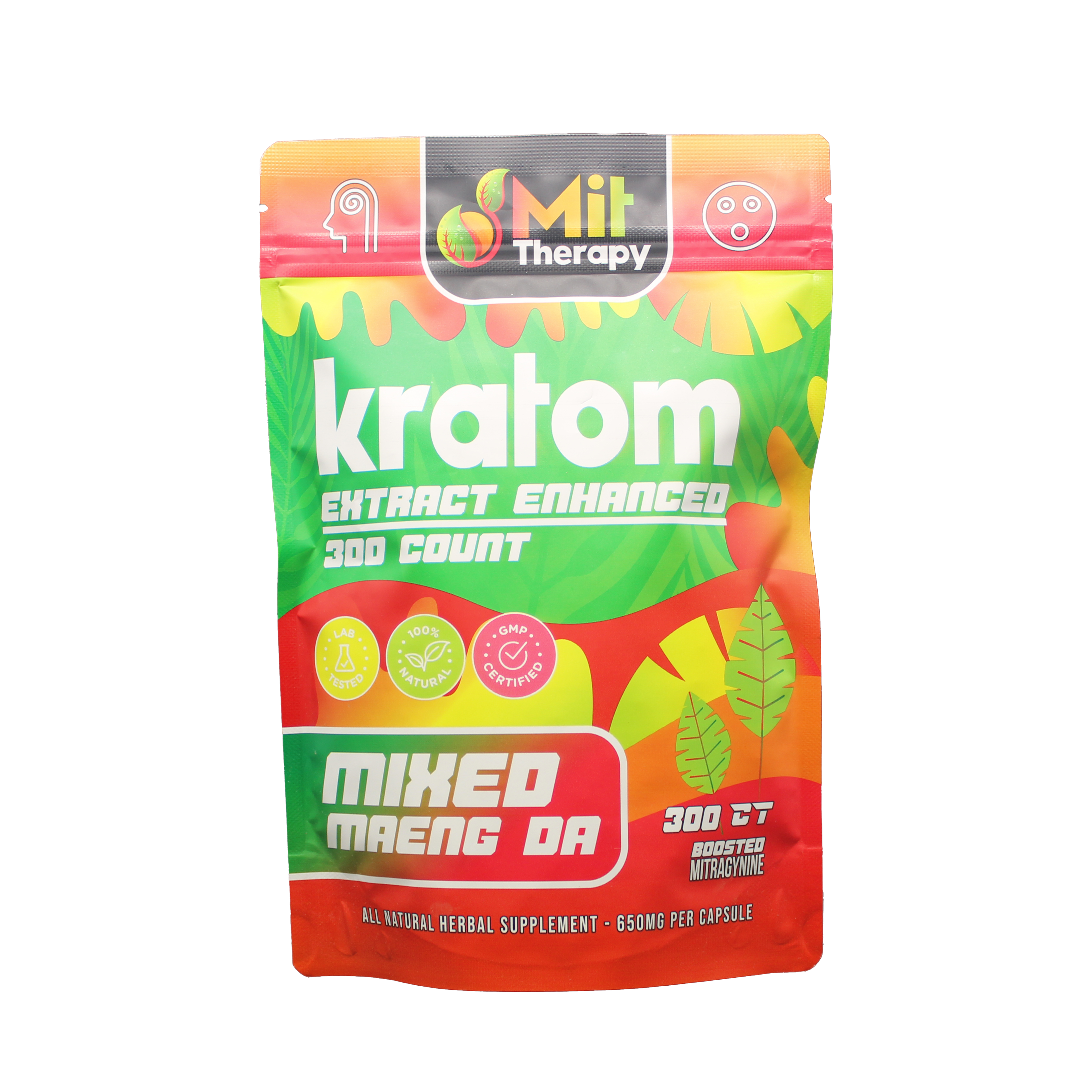 Mit Therapy Kratom Capsules Mixed Maeng Da - 300ct