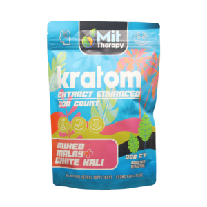 Mit Therapy Kratom Capsules Mixed Malay White Kali - 300ct