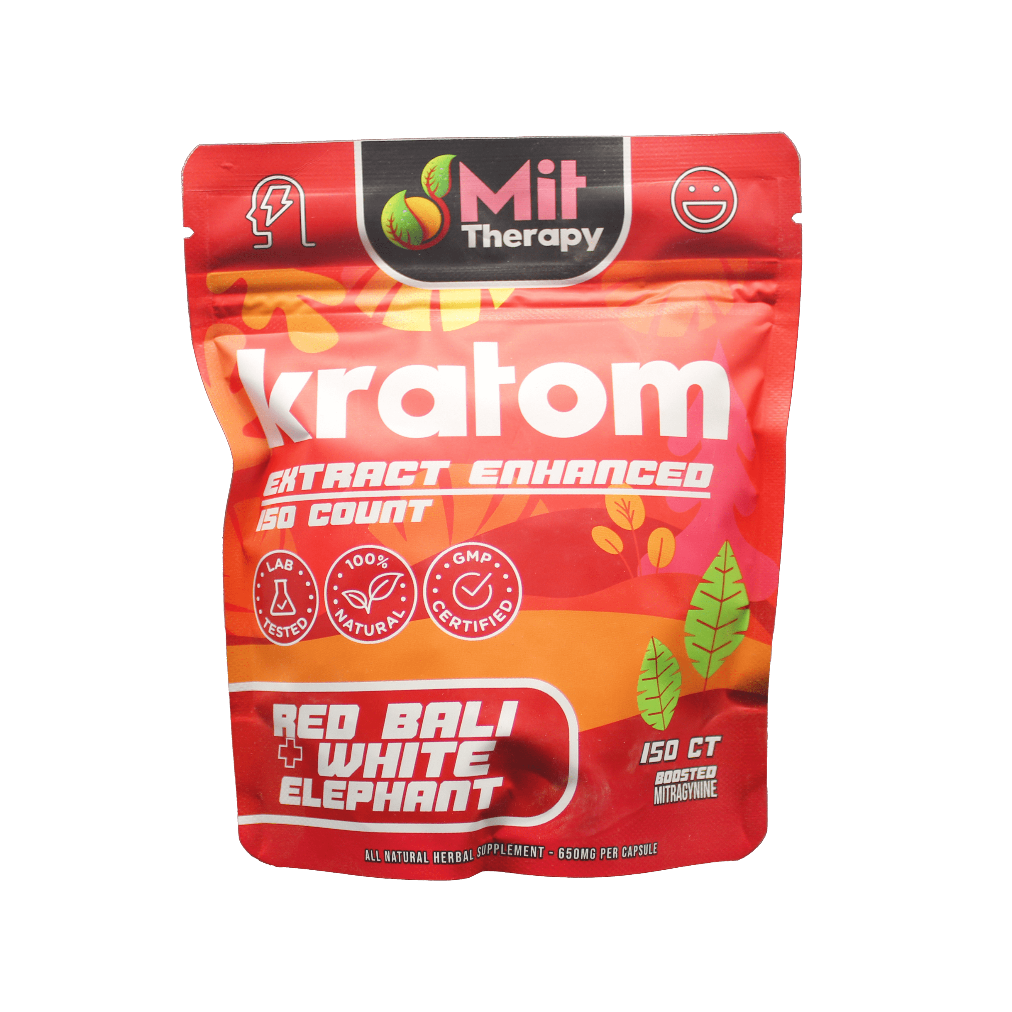 Mit Therapy Kratom Capsules Red Bali - 150ct