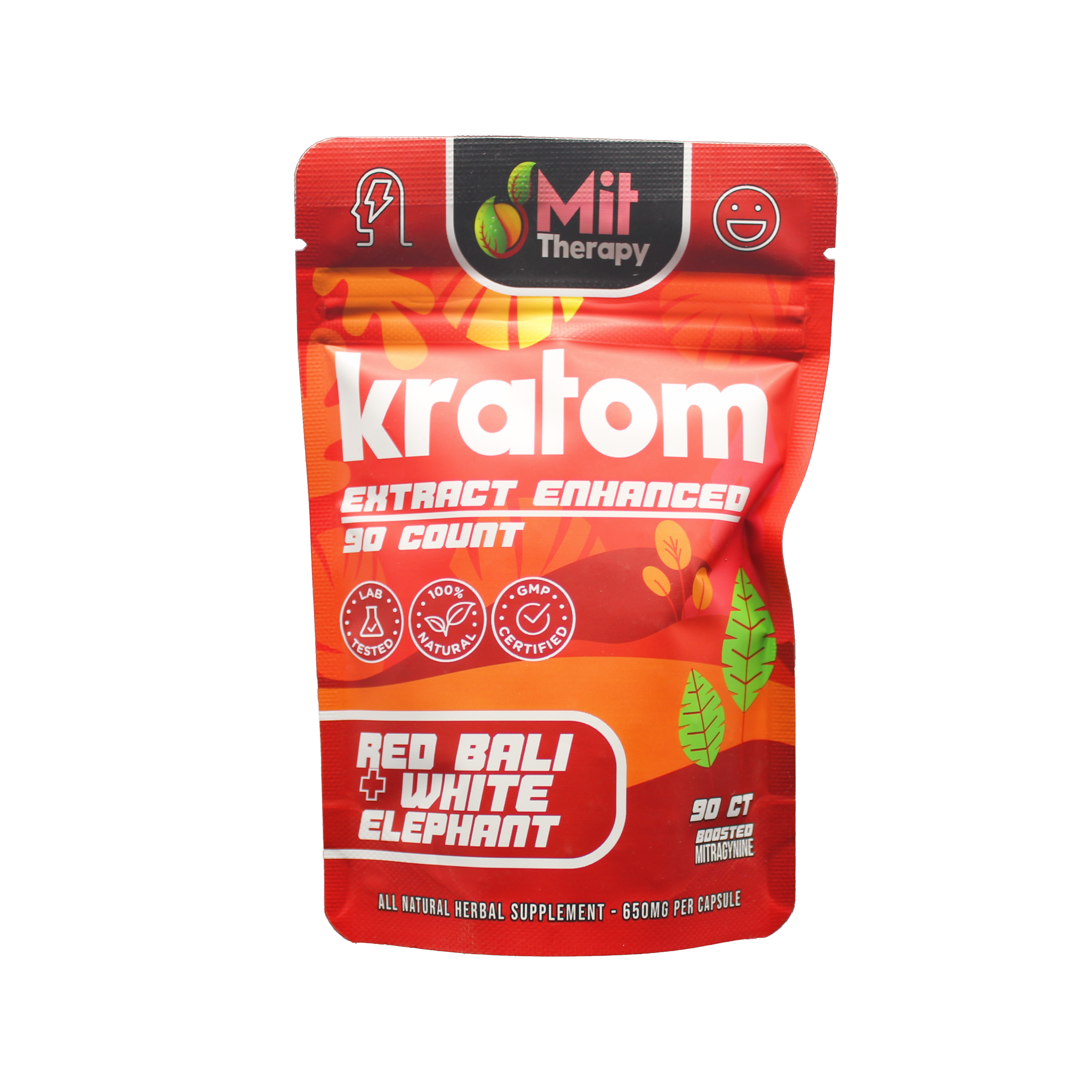 Mit Therapy Kratom Capsules Red Bali - 90ct