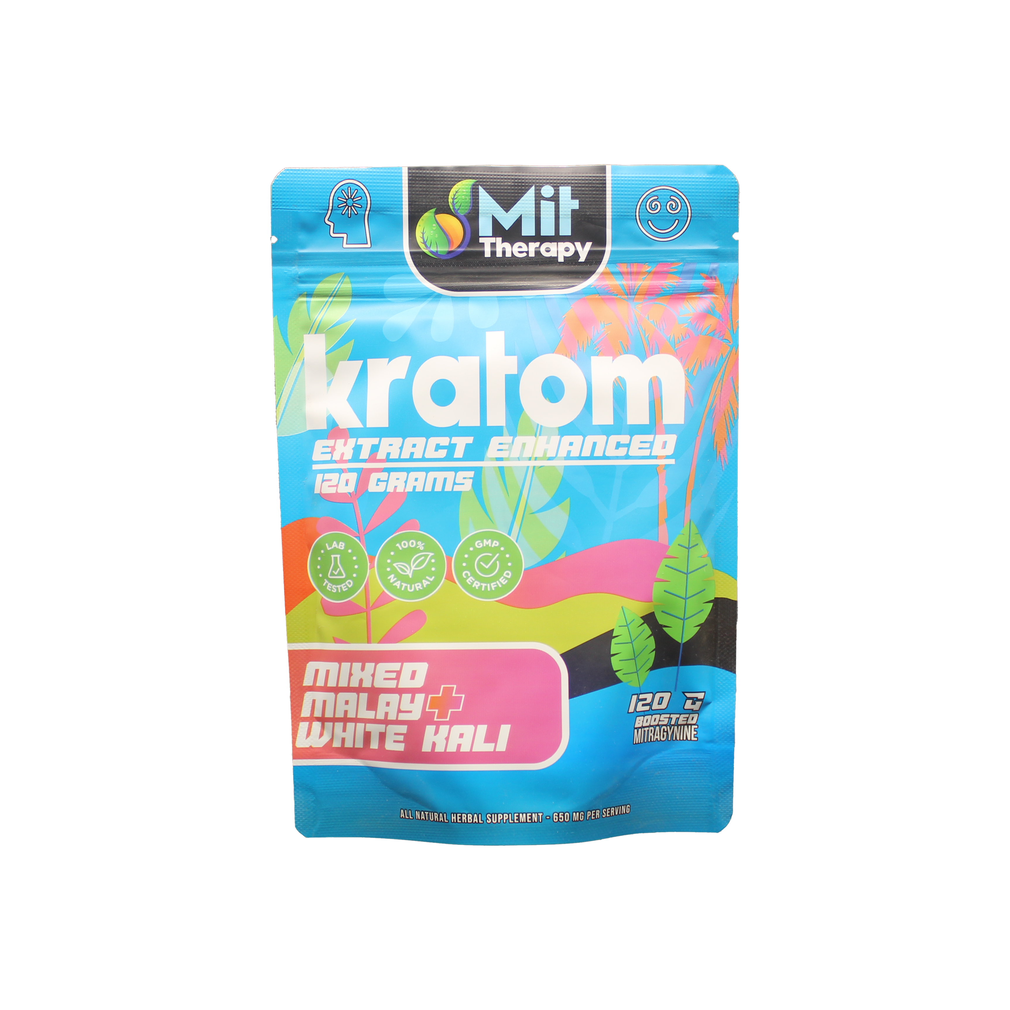 Mit Therapy Kratom Powder Mixed Malay White Kali - 120mg