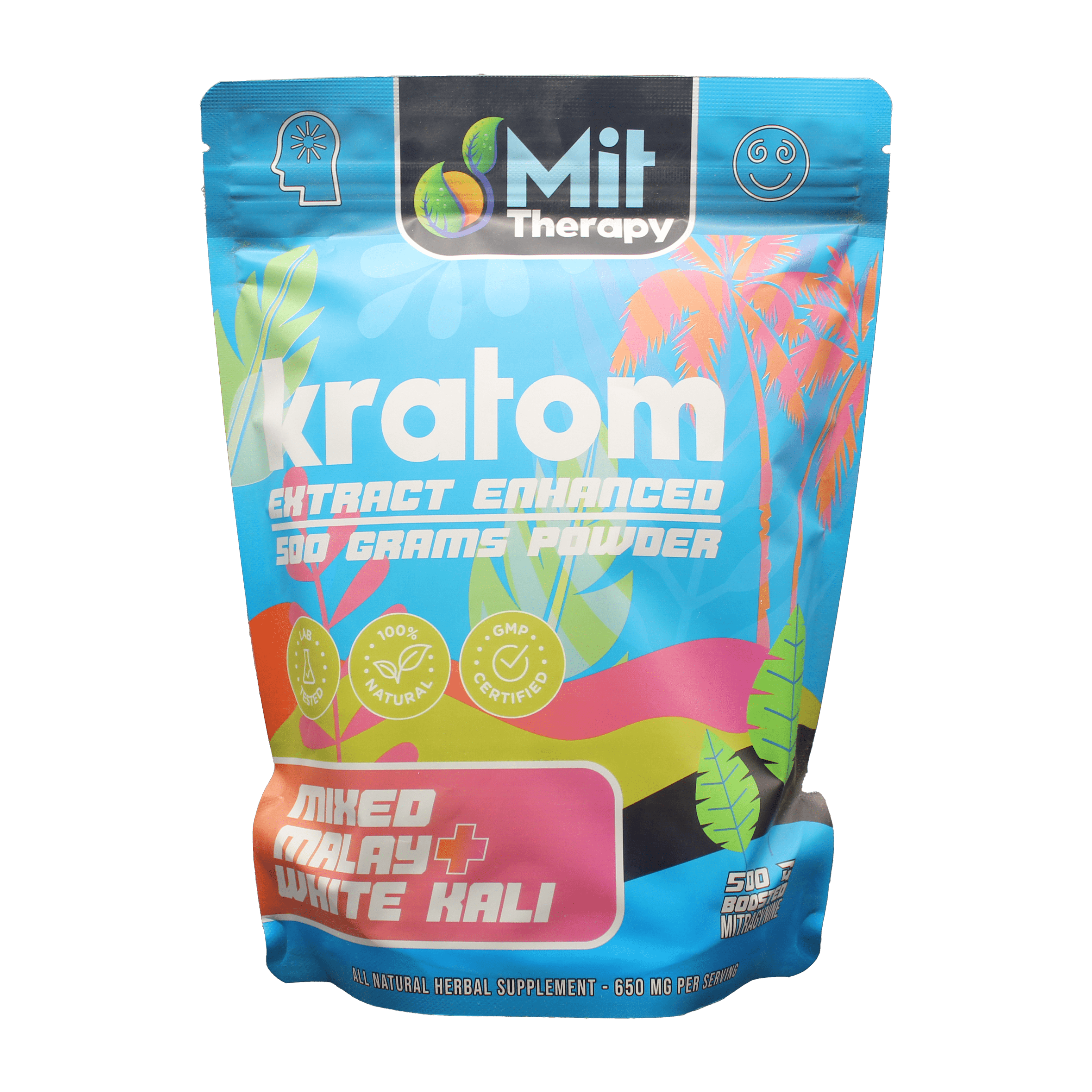 Mit Therapy Kratom Powder Mixed Malay White Kali - 500mg