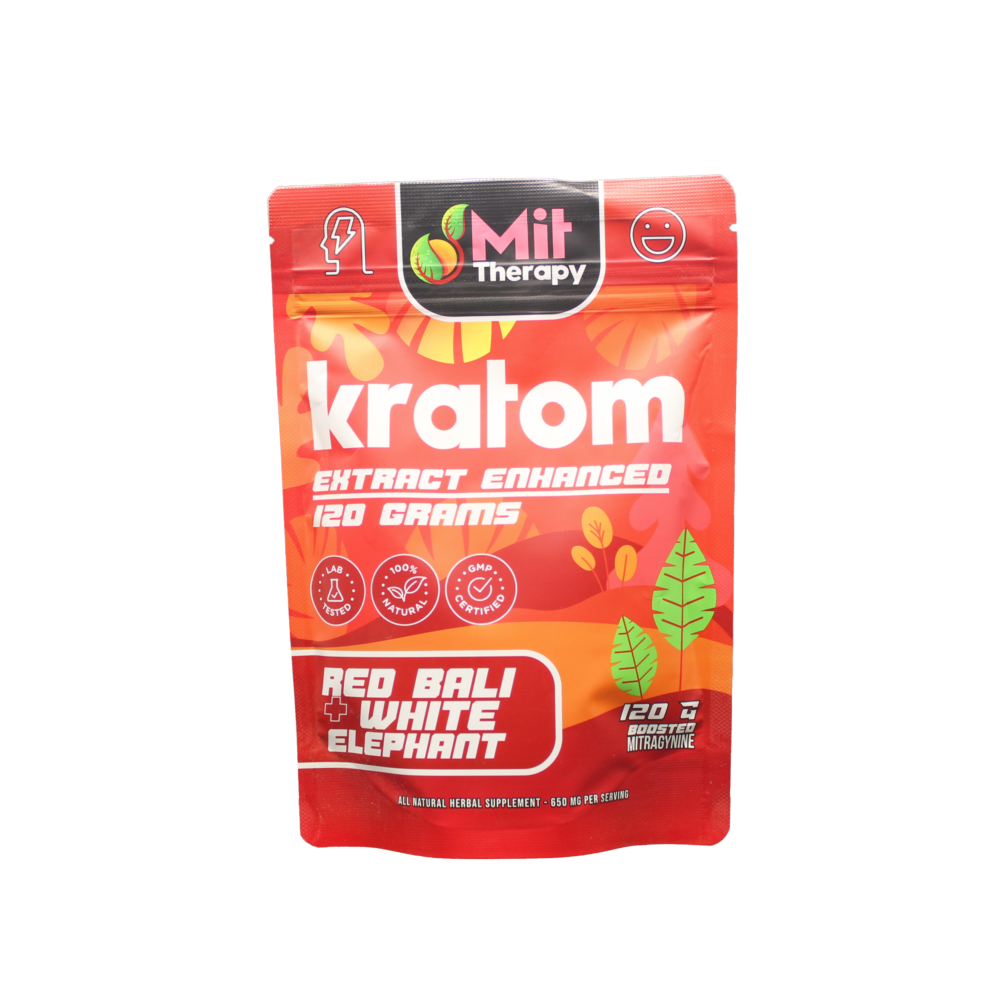 Mit Therapy Kratom Powder Red Bali White Elephant - 120gr
