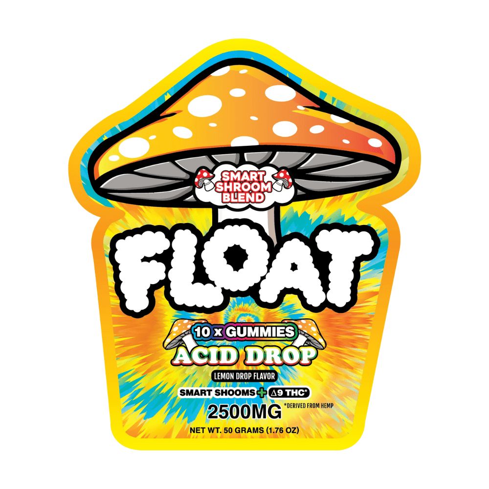 Float Smart Mushroom Blend & D9 Gummies - Acid Drop (2500mg)