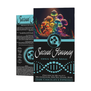 Sacred Journey Mushroom Chocolate Bar - Dark Chocolate Espresso