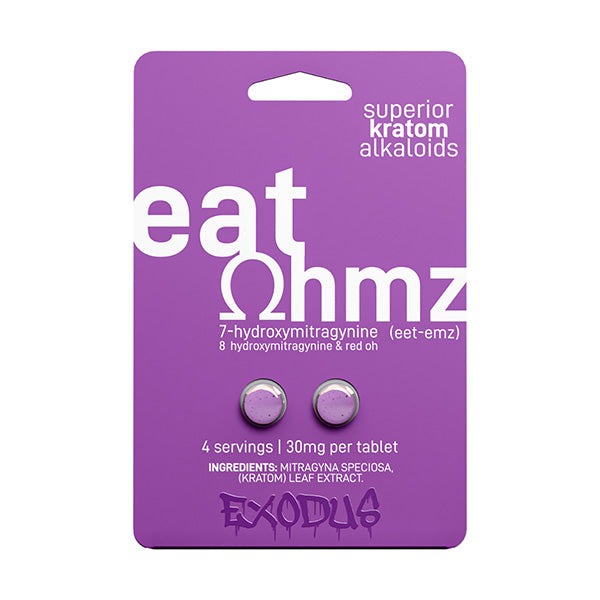 Exodus Eat Ohmz 7-Hydroxy 8-Hydroxy Red Oh Tablets 30mg 2ct