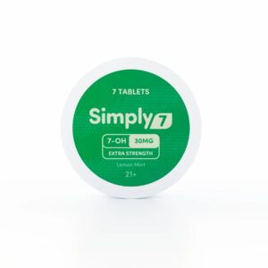 Simply7 7-OH Tablets - 1.7CT 30MG Front Sticker Lemon Mint