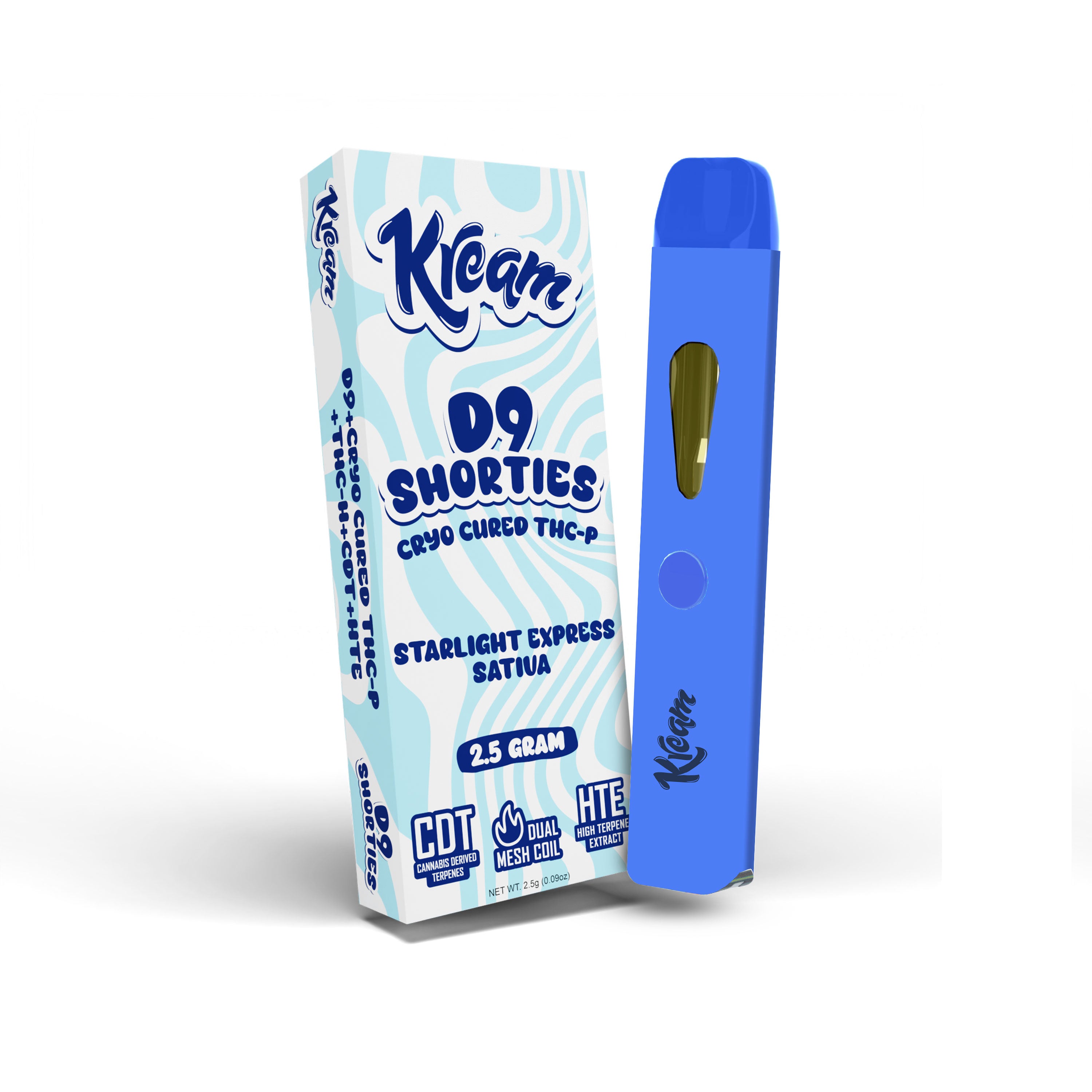 Kream D9 Shorties Disposable (2500mg) - Starlight Express Sativa