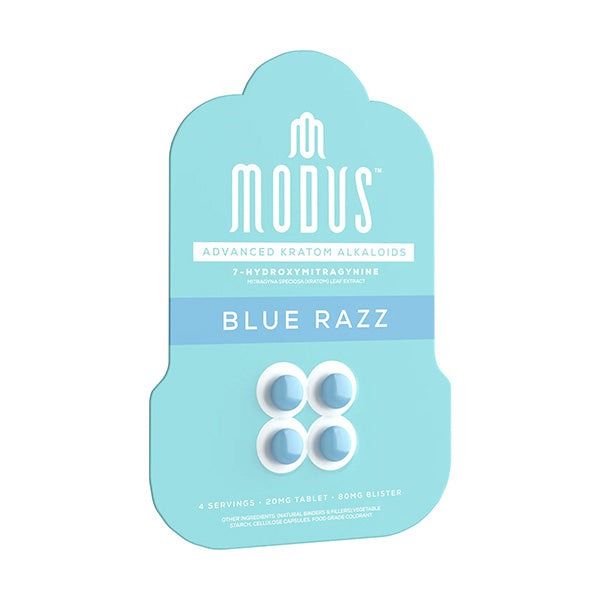 Modus 7Hydroxy Tablets 20mg 4ct Blue Razz